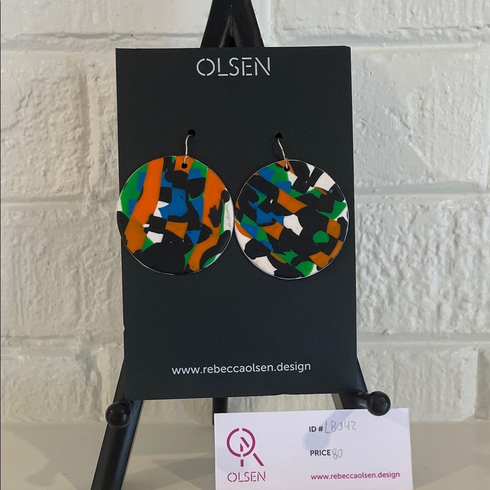 Olsen Multicolor Abstract Earrings
